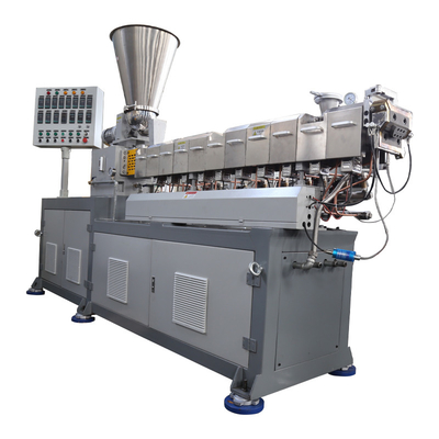 Used Double Twin Screw Extruder Grey Color 600 rpm Speed Second Hand Plastic Extruder